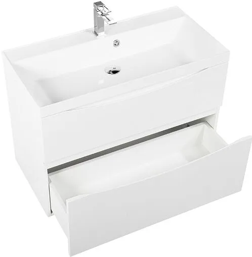 Тумба под умывальник подвесная BelBagno MARINO-H60 80 Bianco Lucido MARINO-H60-800-2C-SO-BL-P