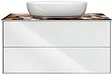 Тумба-умывальник подвесная Kerama Marazzi Plaza Modern 100 белый PL.M.100.2\WHT+PL.wbi.55.1+