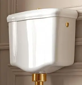 Механизм смыва для бачка Kerasan Retro бронза 751393 Механизм смыва для бачка Kerasan Retro бронза 751393, 1