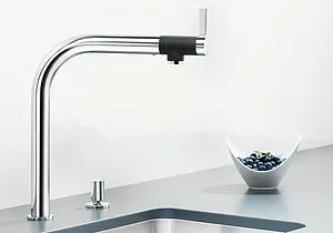 Смеситель для кухни Blanco Vonda хром/чёрный 518434, 4