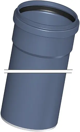 Труба канализационная внутренняя бесшумная D=110мм L=1000мм Poloplast POLO-KAL NG 02043