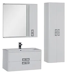 Шкаф-пенал подвесной Aquanet Паллада 50 белый 175319, 3