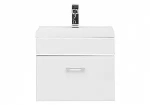 Тумба под умывальник подвесная Aquanet Верона 50 белый 00207765 Тумба под умывальник подвесная Aquanet Верона 50 белый 00207765, 5