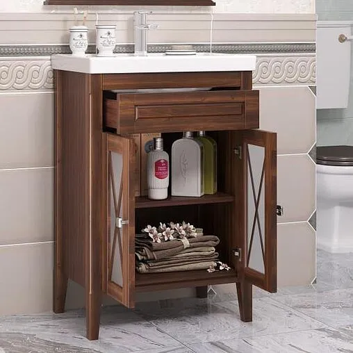 Тумба под умывальник напольная Opadiris Палермо 60 светлый орех 00-00006718