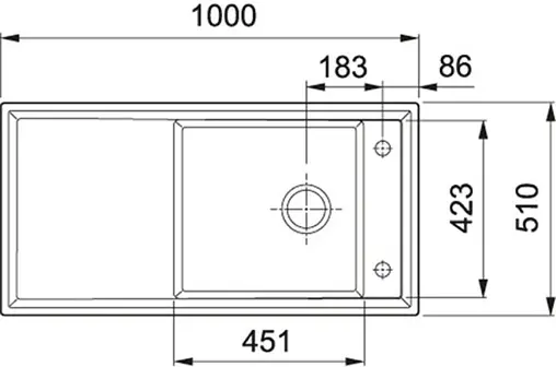 Мойка кухонная Franke Ambion ABK 611-100 миндаль 124.0515.571