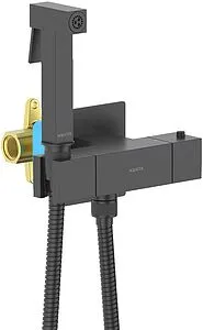 Гигиенический душ с термостатом Aquatek Либра чёрный матовый AQ1028MB, 3