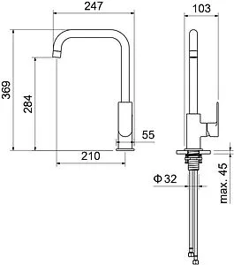 Смеситель для кухни Aquatek Лира хром AQ1480CR Смеситель для кухни Aquatek Лира хром AQ1480CR, 2