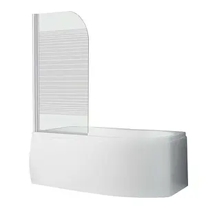 Шторка на ванну 750мм прозрачное, матовое стекло Roltechnik SCREEN/750 4000222, 4