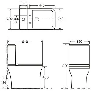 Унитаз-компакт безободковый Aquanet Cube 2.0 Rimless белый Cube 2-C+Cube 2-C-1 Унитаз-компакт безободковый Aquanet Cube 2.0 Rimless белый Cube 2-C+Cube 2-C-1, 2
