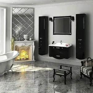 Тумба-умывальник Aquaton Венеция 90 чёрный 1A1556K0VN950 Тумба-умывальник Aquaton Венеция 90 чёрный 1A1556K0VN950, 3