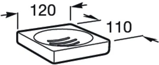 Мыльница Roca Tempo чёрный 817023022