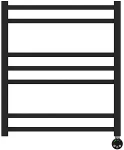 Полотенцесушитель электрический лесенка Lemark Atlantiss П7 600х500 черный матовый LM32607REBL, 3