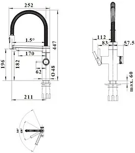 Смеситель для кухни с подключением к фильтру и выдвижным изливом Blanco Evol-S Pro нержавеющая сталь 526276, 2