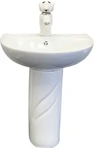 Раковина с пьедесталом детская Comforty 42 белый 0991W/DK-02/P0991W/01W Раковина с пьедесталом детская Comforty 42 белый 0991W/DK-02/P0991W/01W, 5