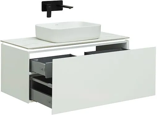 Тумба под умывальник подвесная Allen Brau Infinity 100 белый 1.21004.WM