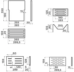 Встраиваемая сушка для посуды Omoikiri DRY-01-GM вороненая сталь 4999011 Встраиваемая сушка для посуды Omoikiri DRY-01-GM вороненая сталь 4999011, 3