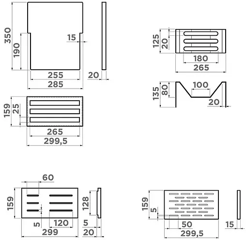 Встраиваемая сушка для посуды Omoikiri DRY-01-GM вороненая сталь 4999011