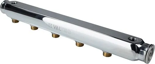 Коллектор распределительный проходной 6 отводов 1½&quot;в/в x ¾&quot;н Valtec VTc.510.SL.080506