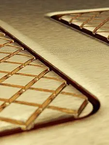 Клавиша смыва для унитаза TECEsolid 9240436 латунь с текстурой ромбы, 4