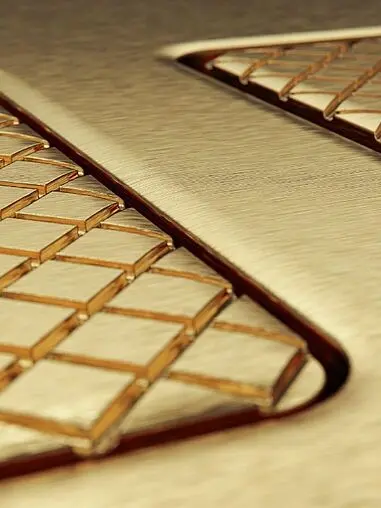 Клавиша смыва для унитаза TECEsolid 9240436 латунь с текстурой ромбы