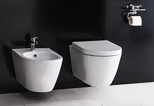 Унитаз подвесной безободковый BelBagno Marino белый BB105CHR Унитаз подвесной безободковый BelBagno Marino белый BB105CHR, 3