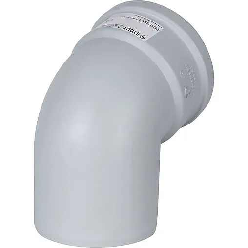 Отвод внутренний бесшумный D=110мм Угол 67° Stout SKB-0011-011067