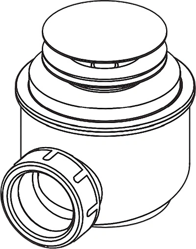 Сифон для душевого поддона AlcaPlast хром A465-50