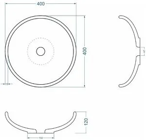 Раковина Uperwood UPD Sfera графит 291020213 Раковина Uperwood UPD Sfera графит 291020213, 2