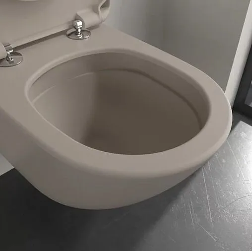 Унитаз подвесной безободковый Villeroy&amp;Boch Antao CeramicPlus миндаль 4674T0AM