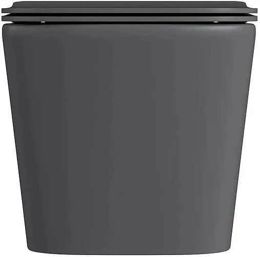 Унитаз подвесной безободковый Hansmann keramik Kvadro Dark Grey темно-серый УНИ0018