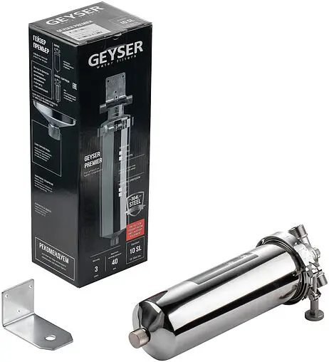 Корпус фильтра ¾"н x ¾"н Slim Line 10" Гейзер Премьер 50753 Корпус фильтра ¾"н x ¾"н Slim Line 10" Гейзер Премьер 50753