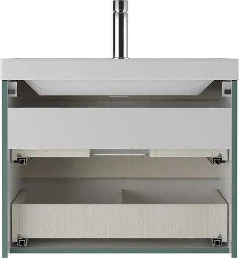 Тумба под умывальник подвесная Домино Classica 70 олива DD2505T