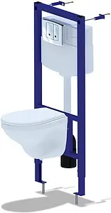 Комплект 5 в 1 Ани Пласт Элеганс WN1112 с кнопкой хром матовый Комплект 5 в 1 Ани Пласт Элеганс WN1112 с кнопкой хром матовый, 1