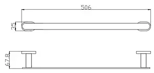 Полотенцедержатель Rav Slezak Yukon хром/белый YUA0701/50CB, 2