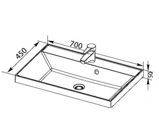 Раковина Aquanet Орлеан 70 белый 00179394