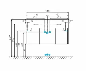 Тумба-умывальник подвесная Aquaton Беверли 100 белый 1A2367K0BV010, 2