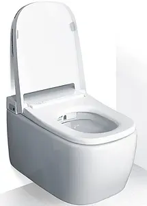 Умный унитаз-биде подвесной безободковый VitrA V-Care Basic Rim-Ex белый 5674B003-6193, 3