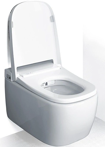 Умный унитаз-биде подвесной безободковый VitrA V-Care Basic Rim-Ex белый 5674B003-6193