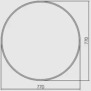 Зеркало с подсветкой Aquanika Round 77 с подогревом, с датчиком движения AQR7777RU124 Зеркало с подсветкой Aquanika Round 77 с подогревом, с датчиком движения AQR7777RU124, 2