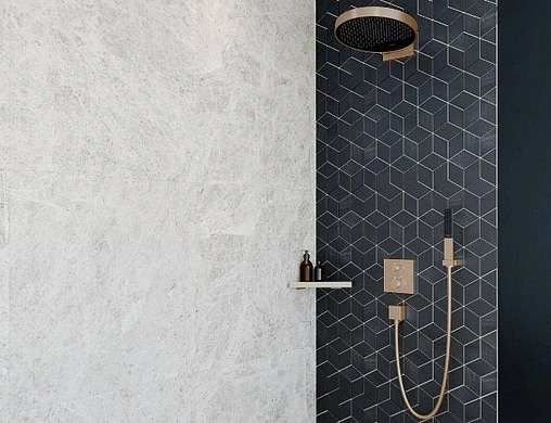 Термостат для 2 потребителей Hansgrohe Ecostat Square полированное золото 15714990