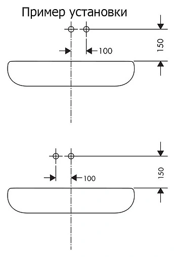 Смеситель для раковины из стены Hansgrohe Talis S хром 72111000