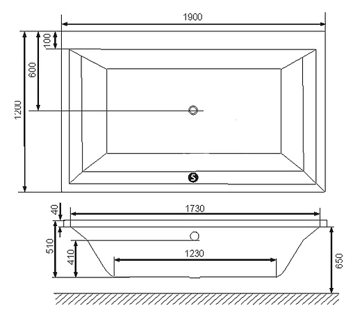 Ванна акриловая Excellent Crown Lux 190x120 WAEX.CRO19WH