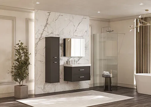 Шкаф-пенал подвесной Aquaton Нео-Классика 35 мускат 1A284603NCR30