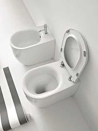 Унитаз приставной безободковый Kerasan Nolita белый 531801