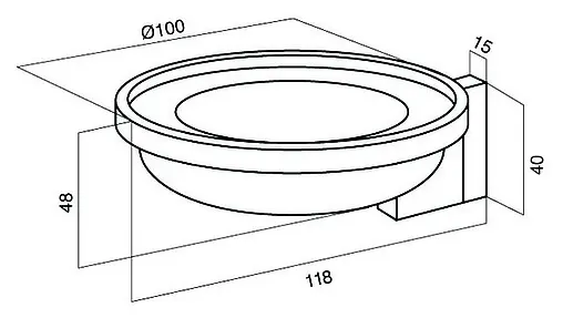 Мыльница Am.Pm Admire хром A1034200
