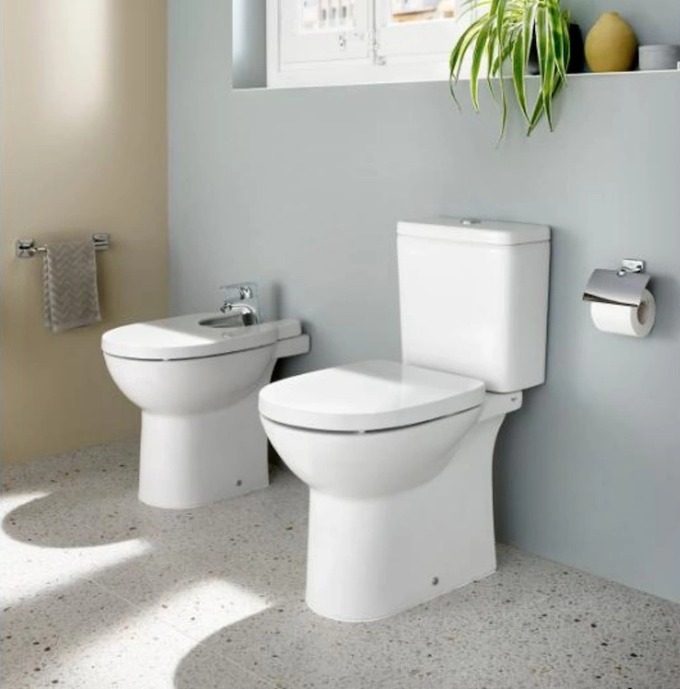 Унитаз-компакт безободковый Roca Debba Round Rimless белый 34299P00Y+34199100Y