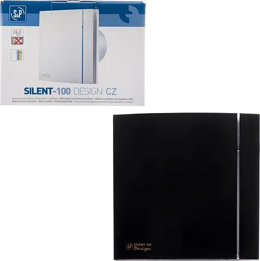 Вентилятор вытяжной Soler &amp; Palau SILENT-100 CZ BLACK DESIGN 4C