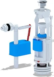 Комплект арматуры для бачка двухрежимный ½&quot; пластик боковой Ани Пласт Эконом WC3050M, 1