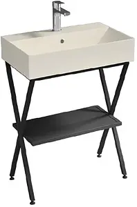Тумба-умывальник напольная ISVEA Ferro 60 чёрный 29FES004060I Тумба-умывальник напольная ISVEA Ferro 60 чёрный 29FES004060I, 1