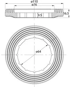Заливной клапан для бачка ½&quot; пластик нижний IDDIS Optima Home F012400-0007, 3